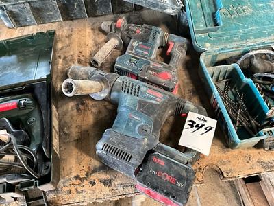 Übersichtsbild von bosch GBH 18V battery drill machine (2x)